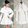 毛呢外套女裝娃娃款 秋冬裝披肩款修身雙排扣大擺兩件套毛呢大衣 免運費