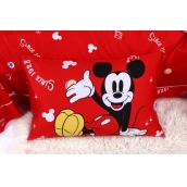 迪士尼米奇全棉活性印花歐式卡通四件套包郵