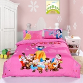 白雪公主與七個小矮人 全棉活性印花歐式卡通四件套包郵