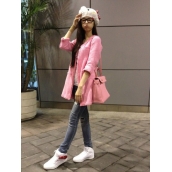 早春新品歐美大牌名媛小香風 珊瑚紅修身毛呢外套短褲套裝 免運費