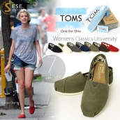top toms款 韓版帆布鞋淺口平底單鞋男女鞋湯姆斯 免運費