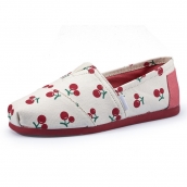 春夏新款帆布鞋 懶人一腳蹬布鞋 水果色快樂瑪麗單鞋女鞋【免運費】