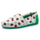 春夏新款帆布鞋 懶人一腳蹬布鞋 水果色快樂瑪麗單鞋女鞋【免運費】